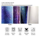 Riyidecor Starry Sky Night Blackout Curtains Dark Blue Starry Ocean Magical Universe Galaxy Nebula Stars Printed Living Room Bedroom Window Drapes Treatment Fabric (2 Panels 52 x 84 Inch)