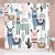 Riyidecor Cute Llama Alpaca Shower Curtain 72Wx72H Fun Kids Cartoon Animals Colorful Boys Cactus Bath Decor Fabric Set Polyester Waterproof Inch 12 Pack Plastic Hooks
