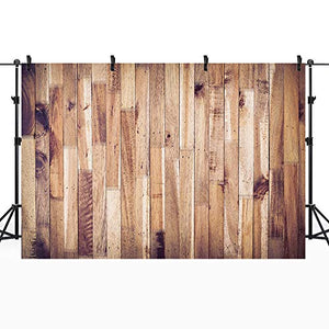 Riyidecor Brown Wooden Floor Wall Backdrop Rustic Retro Woods Board Autumn 7x5 Feet Photography Backgrounds Photo Shoot Party Wedding Birthday Newborn Celebration Decor Props Photo Shoot Vinyl Cloth