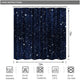Riyidecor Night Sky Stars Space Shower Curtain (No Glitter) Backdrop Dark Blue Cosmic Starry Fantasy Galaxy Universe Fabric Waterproof Bathroom Home Decor 72x72 Inch 12 Plastic Hooks