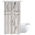 Riyidecor Stall Barn Door Shower Curtain 36Wx72H Inch Rustic Farmhouse Barn Door Gray and White Wooden Decor Fabric Polyester Waterproof 7 Pack Plastic Hooks