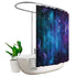 Riyidecor Extra Wide Space Nebula Clawfoot Tub Shower Curtain 108Wx72H Inch Galaxy Outer 18 Metal Hooks Universe Planets Magical Fantasy Star Ocean Decor Fabric Waterproof Polyester Bathroom