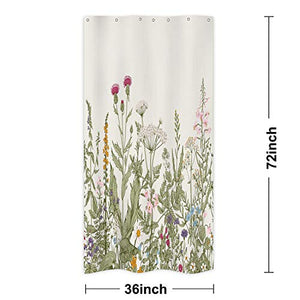 Stall Wild Flower Shower Curtain 36Wx72H (Stall)