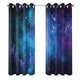 Riyidecor Starry Sky Night Blackout Curtains Dark Blue Starry Ocean Magical Universe Galaxy Nebula Stars Printed Living Room Bedroom Window Drapes Treatment Fabric (2 Panels 52 x 84 Inch)