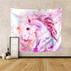 Riyidecor Pink Unicorn Tapestry 51x59 Inch Girls Kids Watercolor Print Dyeing Painting Animal Colorful Flower Floral Art Hanging Bedroom Living Room Dorm Wall Blankets Home Decor Fabric