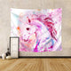 Riyidecor Pink Unicorn Tapestry 51x59 Inch Girls Kids Watercolor Print Dyeing Painting Animal Colorful Flower Floral Art Hanging Bedroom Living Room Dorm Wall Blankets Home Decor Fabric