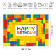 Riyidecor Birthday Backdrop for Boys Colorful Building Blocks Party Kid 7x5 Feet Photography Backgrounds Home Decor Celebration Photo Shoot Studio Props Banner Vinyl Cloth