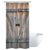 Riyidecor Stall Barn Door Shower Curtain 39Wx72H Rustic Wooden Farmhouse Vintage Barnwood Decor Fabric Polyester Waterproof 7 Pack Plastic Hooks