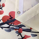Riyidecor Red Floral Shower Curtain Cherry Sakura Pink Plum Blossom Asian Style Japanese Chinese Painting Birds Girls Fabric Polyester Waterproof Fabric 72Wx72H Inch 12 Pack Plastic Hooks