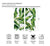 Riyidecor Tropical Palm Curtain Tree Leaf Rod Pocket Botanical Plant Banana Tree Nature Summer White Modern Printed Living Room Bedroom Window Drapes Treatment Fabric (2 Panels 42 x 63 Inch)