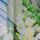 Riyidecor Bridal Floral Wall Backdrop Romantic White Rose Photography Background Marriage Dessert 10Wx8H Feet Decoration Wedding Props Party Photo Shoot Backdrop Vinyl Cloth