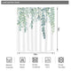 Riyidecor Green Leaves Shower Curtain 54Wx78H Inch Watercolor Spring Botanical Plant Branch Bouquet Fabric Waterproof Home Bathtub Decor 7 Pack Plastic Hook