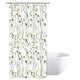 Riyidecor Small Stall Floral Fabric Shower Curtain 36Wx72H Inch Rustic Watercolor Flower Spring Season Decor Bathroom Fabric 7 Pack Plastic Shower Hooks Included