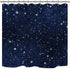 Riyidecor Night Sky Stars Space Shower Curtain (No Glitter) Backdrop Dark Blue Cosmic Starry Fantasy Galaxy Universe Fabric Waterproof Bathroom Home Decor 72x72 Inch 12 Plastic Hooks