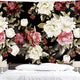 Riyidecor Fabric Watercolor Floral Tapestry Wall Hanging 80Wx60H Inch Vintage Flower Nature Plant Living Room Decoration for Women Girls Chic Botanical Rose Pattern Aesthetic Bedroom Dorm Home Decor