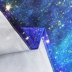 Riyidecor Galaxy Space Curtains Kids Boys Rod Pocket (2 Panels 52 x 84 Inch) Universe Blue Black Psychedelic Planet Nebula Starry Sky Astronomic Living Room Bedroom Window Drapes Treatment Fabric