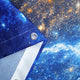 Riyidecor Galaxy Planet Shower Curtain Nebula Night Starry Sky Universe Space Fantasy Star Fabric Waterproof Home Bathtub Decor 12 Pack Plastic Hook 72x72 Inch