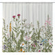 Riyidecor Flower Home Decor Curtains Rod Pocket Floral Green Leaves Patterned Window Drapes for Women Vintage Botanical Printed Bedroom Art Plant Living Room Treatment Fabric (2 Panels 42 x 63 Inch)