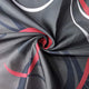 Riyidecor Red and Grey Black Shower Curtain Metal Hooks 12 Pack Leaf Swirl Floral Modern Forest Decor Fabric Set Polyester Waterproof Fabric Bathtub 72Wx72H Inch