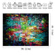 Riyidecor Graffiti Colorful Brick Wall Backdrop Rainbow Hip Hop Painting Fabric Polyester Cloth Photography Background Street Artistic 7Wx5H Feet Decoration Celebration Props Party Photo Shoot
