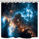 Riyidecor Galaxy Planet Shower Curtain Nebula Night Starry Sky Universe Space Fantasy Star Fabric Waterproof Home Bathtub Decor 12 Pack Plastic Hook 72x72 Inch