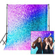 Riyidecor Sparkle(Not Glitter) Backdrop Colorful Bokeh YouTube Girls Woman Makeup Photography Background 5WX7H Feet Newborn Decorations Birthday Props Photo Shoot Vinyl Cloth