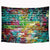 Riyidecor Fabric Brick Tapestry Wall Hanging 80Wx60H Inch Colorful Stone Wall Decor for Men Graffiti Cool Trippy Hip Hop Art Painting Aesthetic Bedding Bathroom Home Dorm Decor