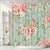 Riyidecor Fabric Pink Flower Shower Curtain for Bathroom 72Wx72H Inch Rose Floral Blooming Green Leaves for Girls Women Bathtub Accessories Decor Rustic Retro Waterproof Fabric Bathroom 12 Pack Hooks