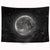 Riyidecor Universe Moon Themed Tapestry Galaxy Planet Black and White Outer Space Image Tapestry Wall Hanging Art Decor Fabric Home Dorm for Living Room 51x59Inch