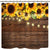 Riyidecor Rustic Sunflowers Shower Curtain Wooden Board Light Brown Yellow Country Spring Flowers Vintage Plant Kids Decor Fabric Nature Bathroom Polyester 72x72 Inch Include Plastic 12 Pack Hooks