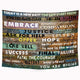 Riyidecor Quotes Inspirational Tapestry Motivational Funny Wooden Striped Letter 51x59 Inches Rustic Positive Saying Farmhouse Art Hanging Bedroom Living Room Dorm Wall Blankets Home Decor Fabric
