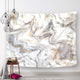 Riyidecor Gray Marble Tapestry Golden Wave 51x59 Inch Crack Textured Abstract Nature Modern Simple Art Wall Hanging Decor Home Fabric Dorm Bedroom