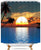 Riyidecor Hawaiian Sunrise Shower Curtain Ocean Beach Island Seaside Landscape Tropical Palm Tree Scenic Sunset Summer Bathroom Home Decor Set Waterproof Polyester 72X72 Inch 12 Pack Plastic Hooks