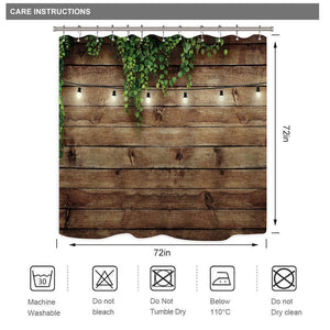 Rustic-Shower-Curtain-Wood-Bran-Door-Wooden