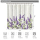 Riyidecor Lavender Vintage Shower Curtain Purple Flowers Floral Grunge Herbs Leaves Wood Background Decor Fabric Polyester Waterproof Fabric 72Wx72L Inch 12 Pack Plastic Hooks