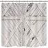Rustic Barn Door Shower Curtain Painting Gray and White