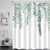 Riyidecor Eucalyptus Green Floral Shower Curtain 60Wx72H Inch Organic Natural Leaf Watercolor Cute Green Leaves Botanical Plant Branch Bouquet Fabric Waterproof Home Bathtub Decor 12 Pack Plastic Hook