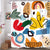 Abstract Shower Curtain Colorful Mid Century Graffiti 60x72 inch Geometric Cute Cartoon Kids Watercolor Doodle Plant Curve Minimalist Modern Aesthetic Polyester Fabric Bathroom Bathtub Decor