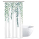 Green Leaves Stall Shower Curtain 39Wx72H